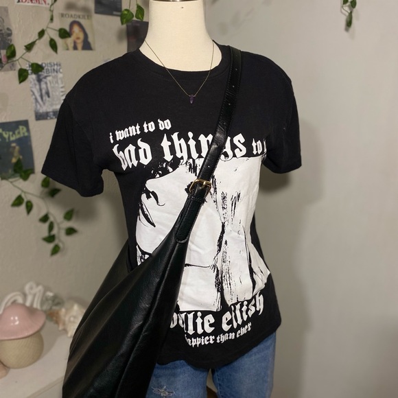 Billie Eilish Graphic Tee ‘Happier Than Ever’ Merch - Picture 1 of 5